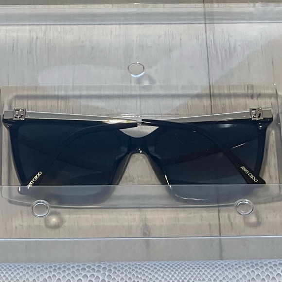 Jimmy Choo Women Grey Gradient Square Sunglasses TOTTA/G/S 0807 9O With Case-NEW - Picture 2 of 7